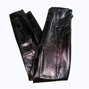 SPANX Black Faux Leather Leggings
